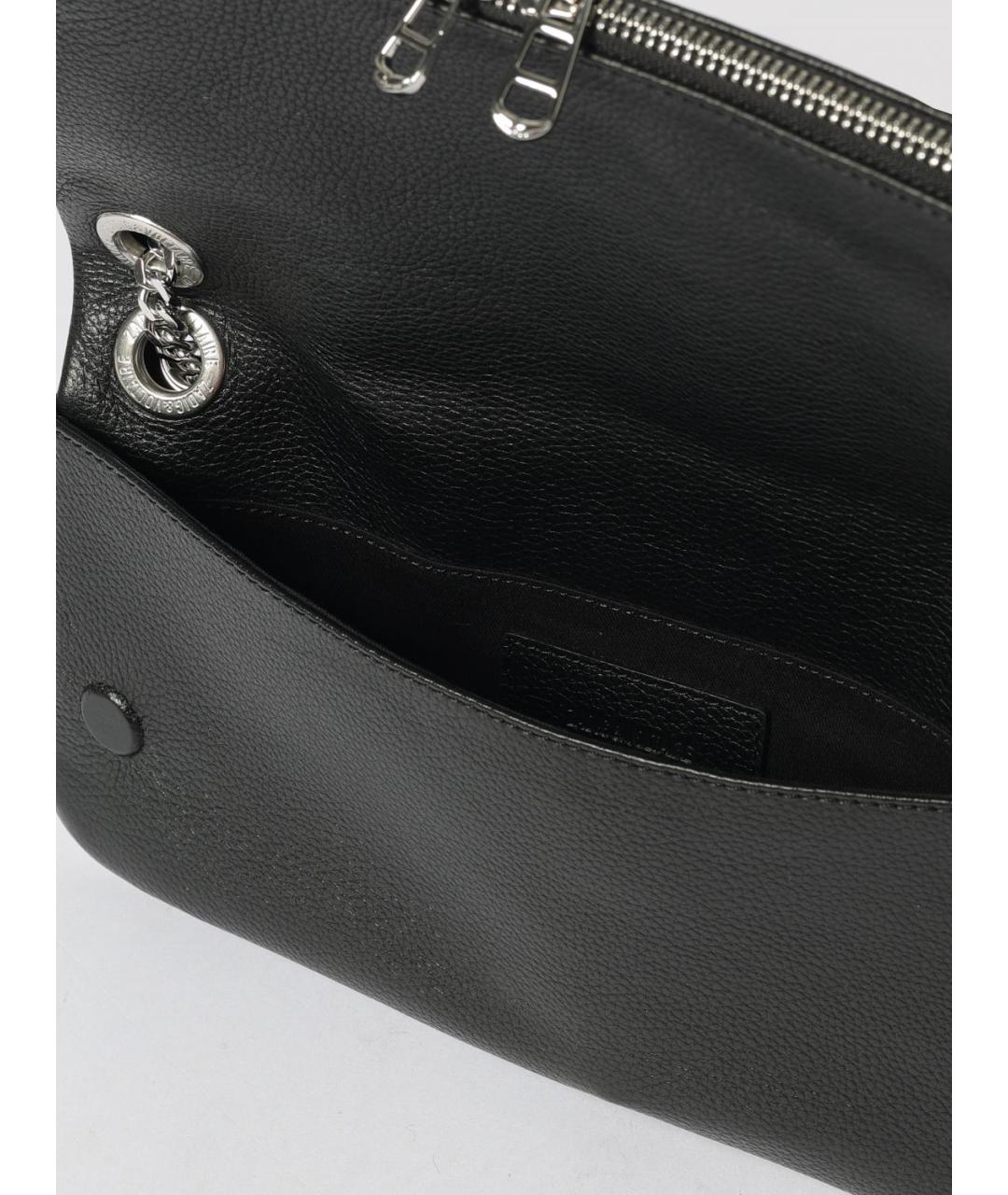 ZADIG & VOLTAIRE Черная кожаная сумка через плечо, фото 3