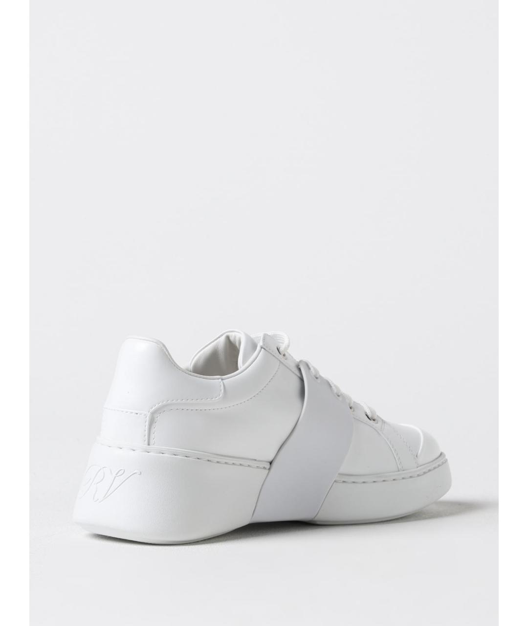 ROGER VIVIER Белые кожаные кеды, фото 3