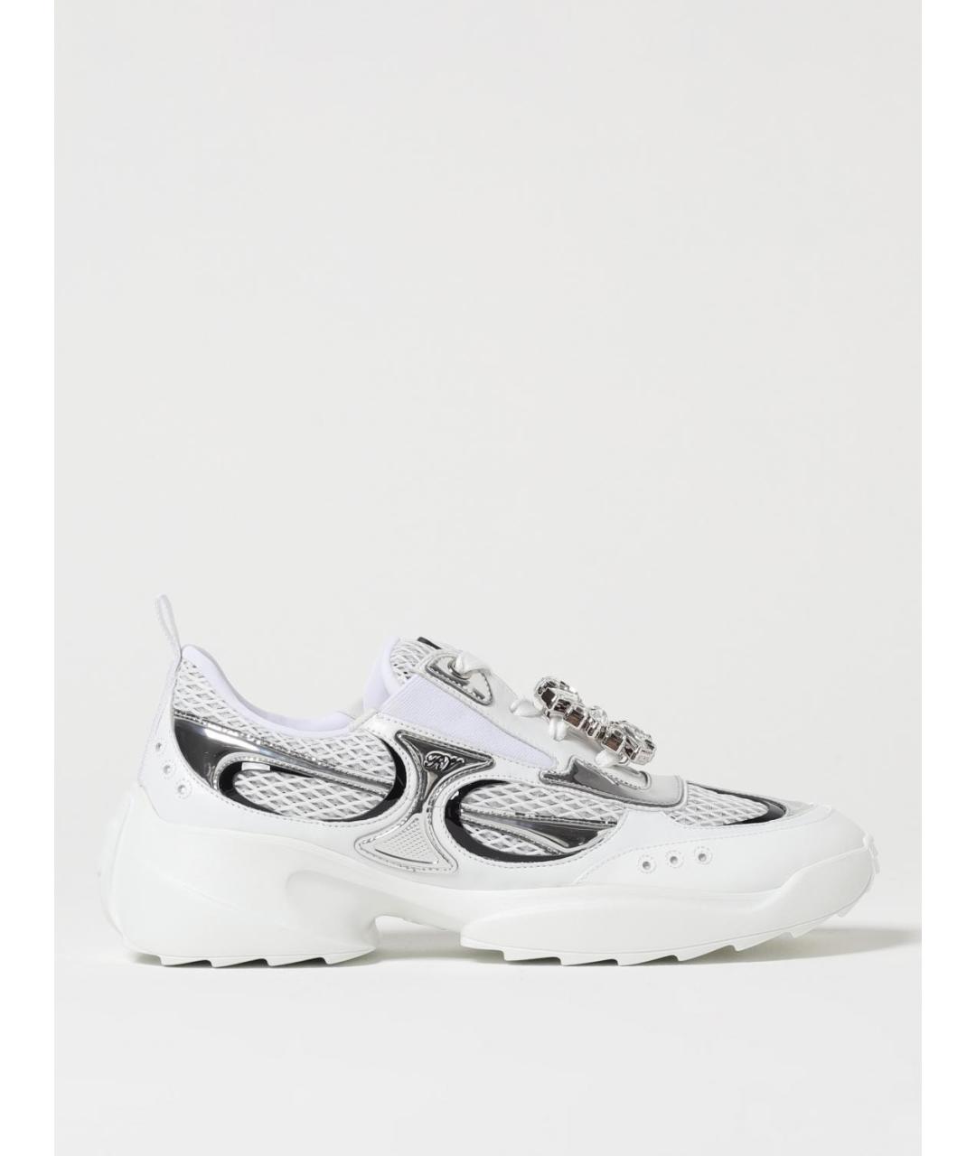 ROGER VIVIER Белые текстильные кроссовки, фото 5