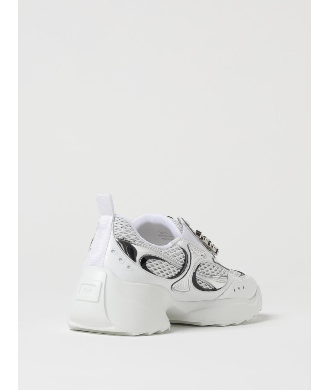 ROGER VIVIER Белые текстильные кроссовки, фото 3