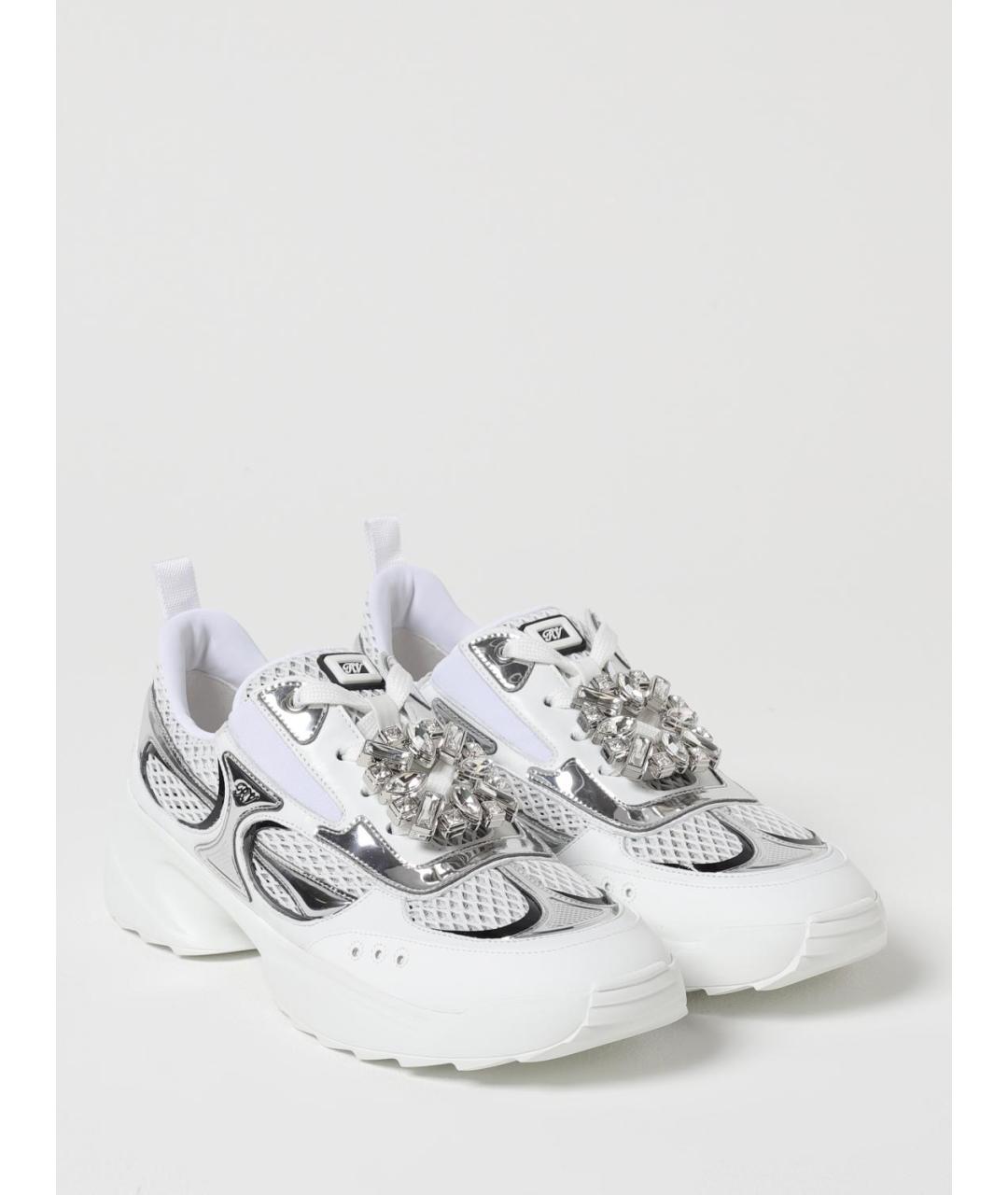 ROGER VIVIER Белые текстильные кроссовки, фото 2