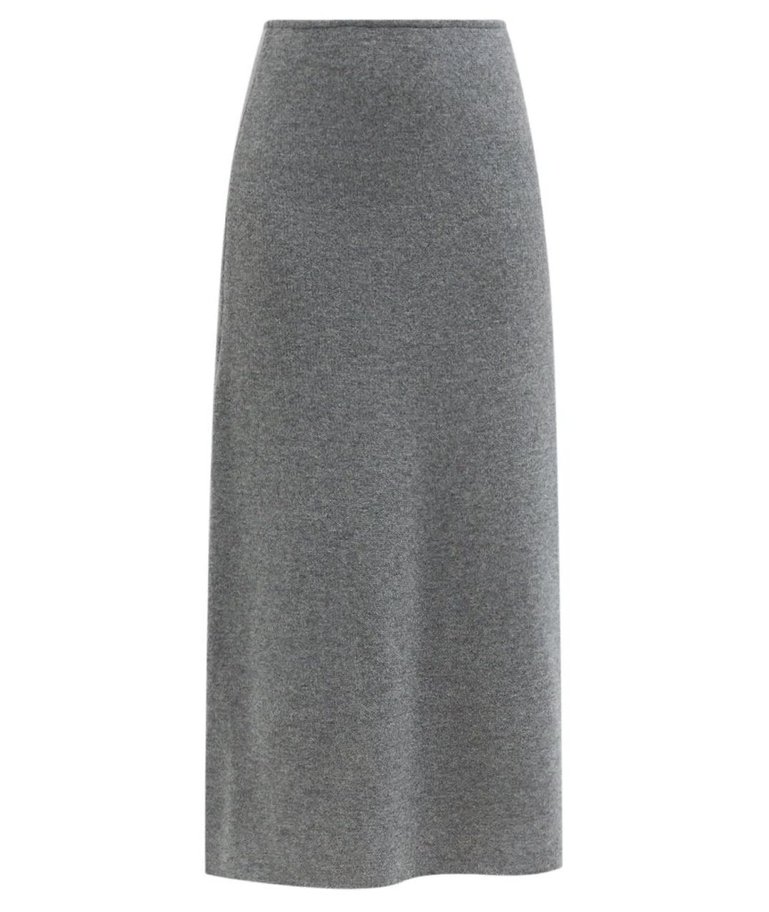 TOTEME Серая кашемировая юбка миди, фото 1