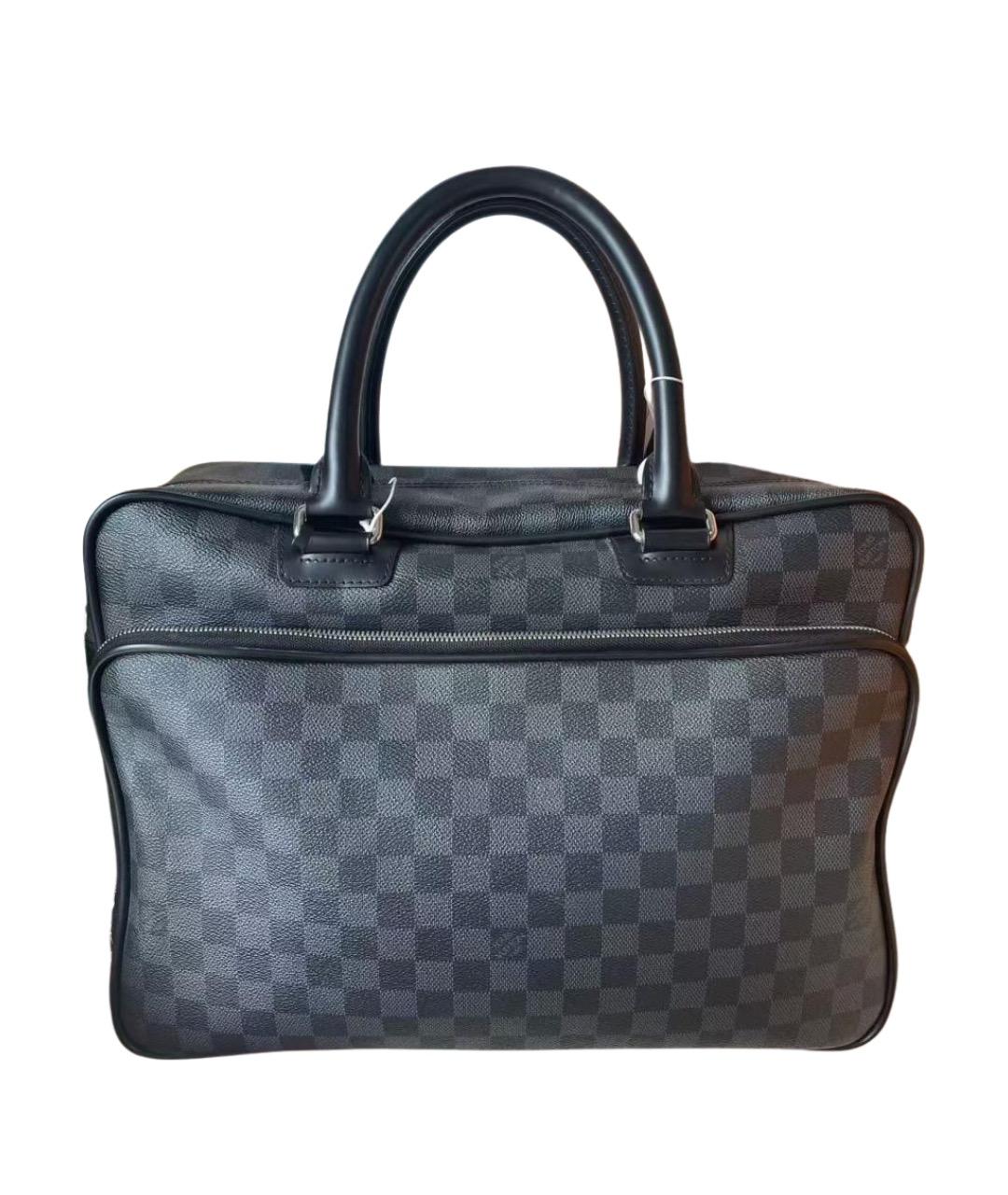 LOUIS VUITTON Черная сумка с короткими ручками, фото 1