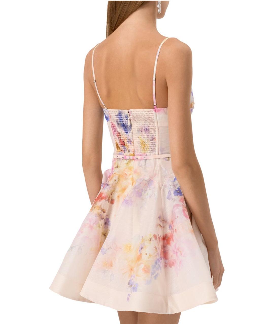 ZIMMERMANN Мульти шелковое коктейльное платье, фото 2