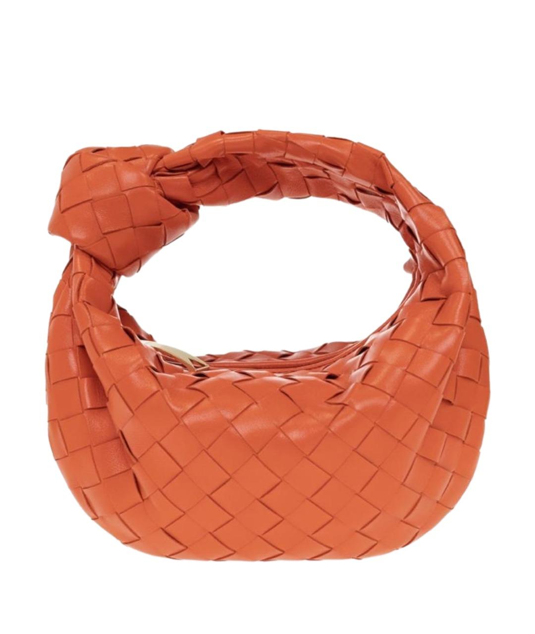 BOTTEGA VENETA Оранжевая кожаная сумка через плечо, фото 1