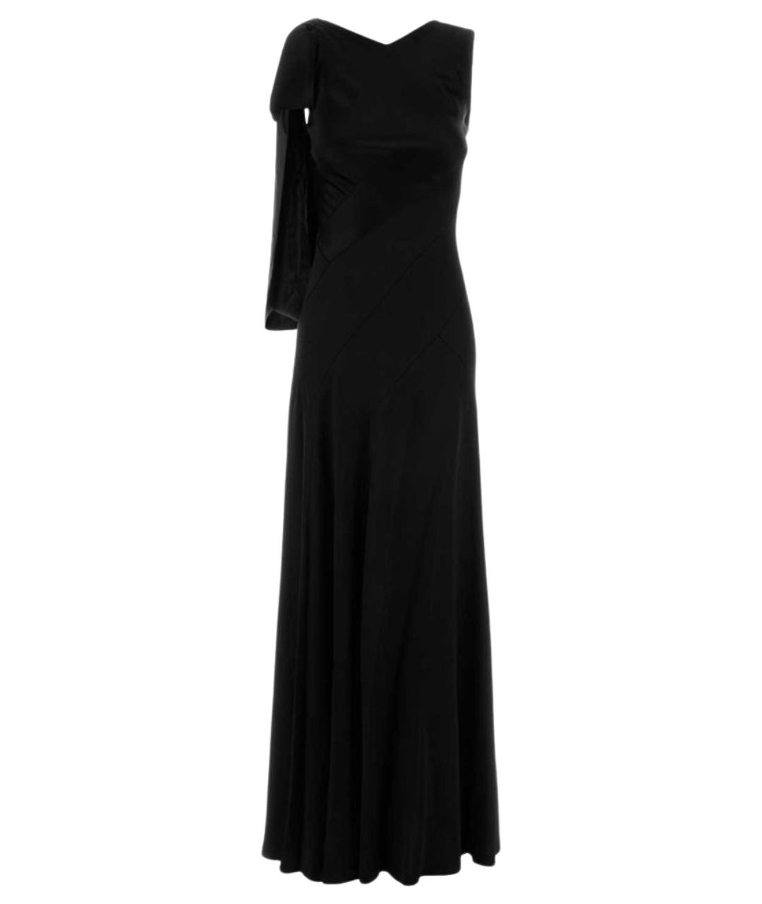 MAISON MARGIELA Черное вискозное вечернее платье, фото 1