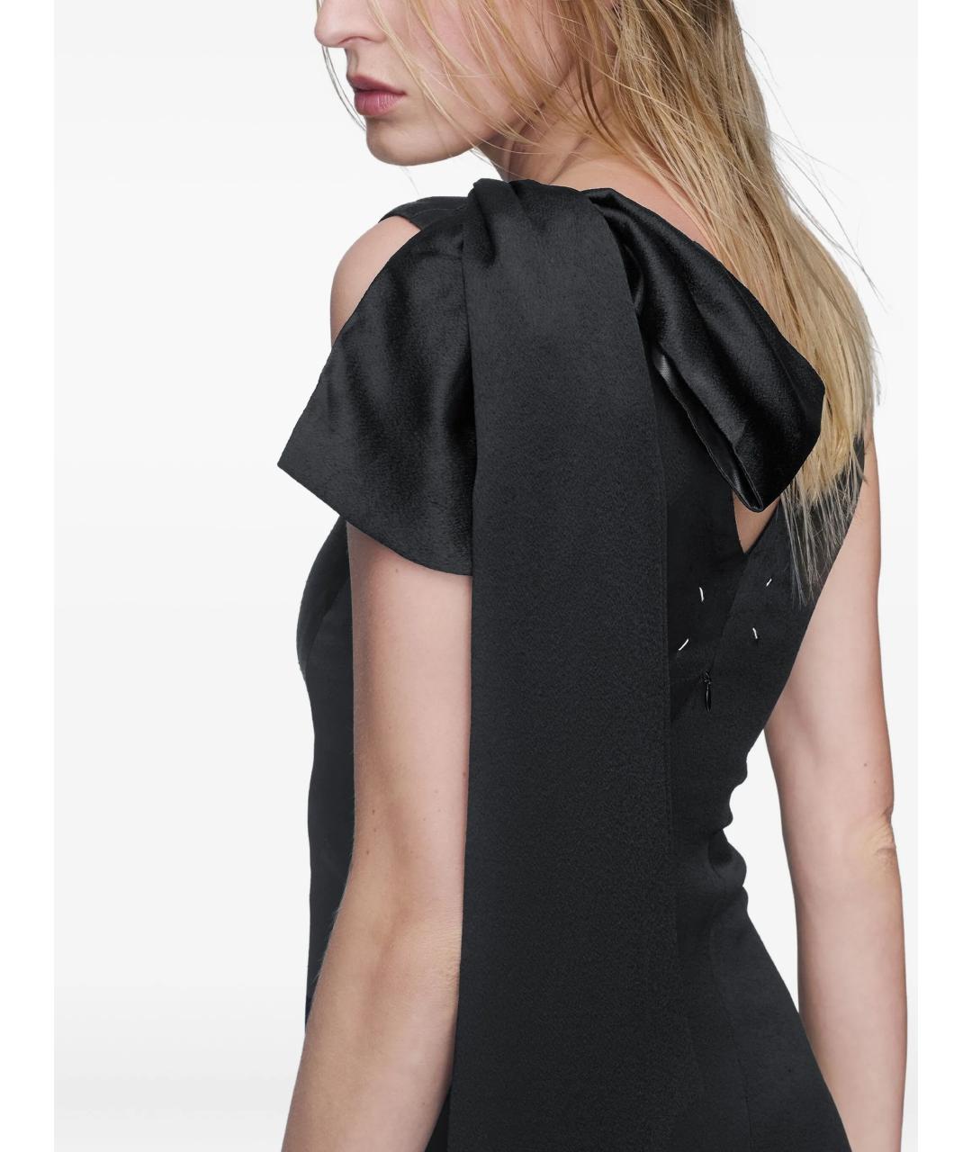 MAISON MARGIELA Черное вискозное вечернее платье, фото 5