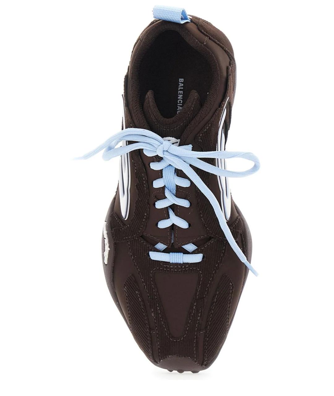 BALENCIAGA Коричневые текстильные кроссовки, фото 3