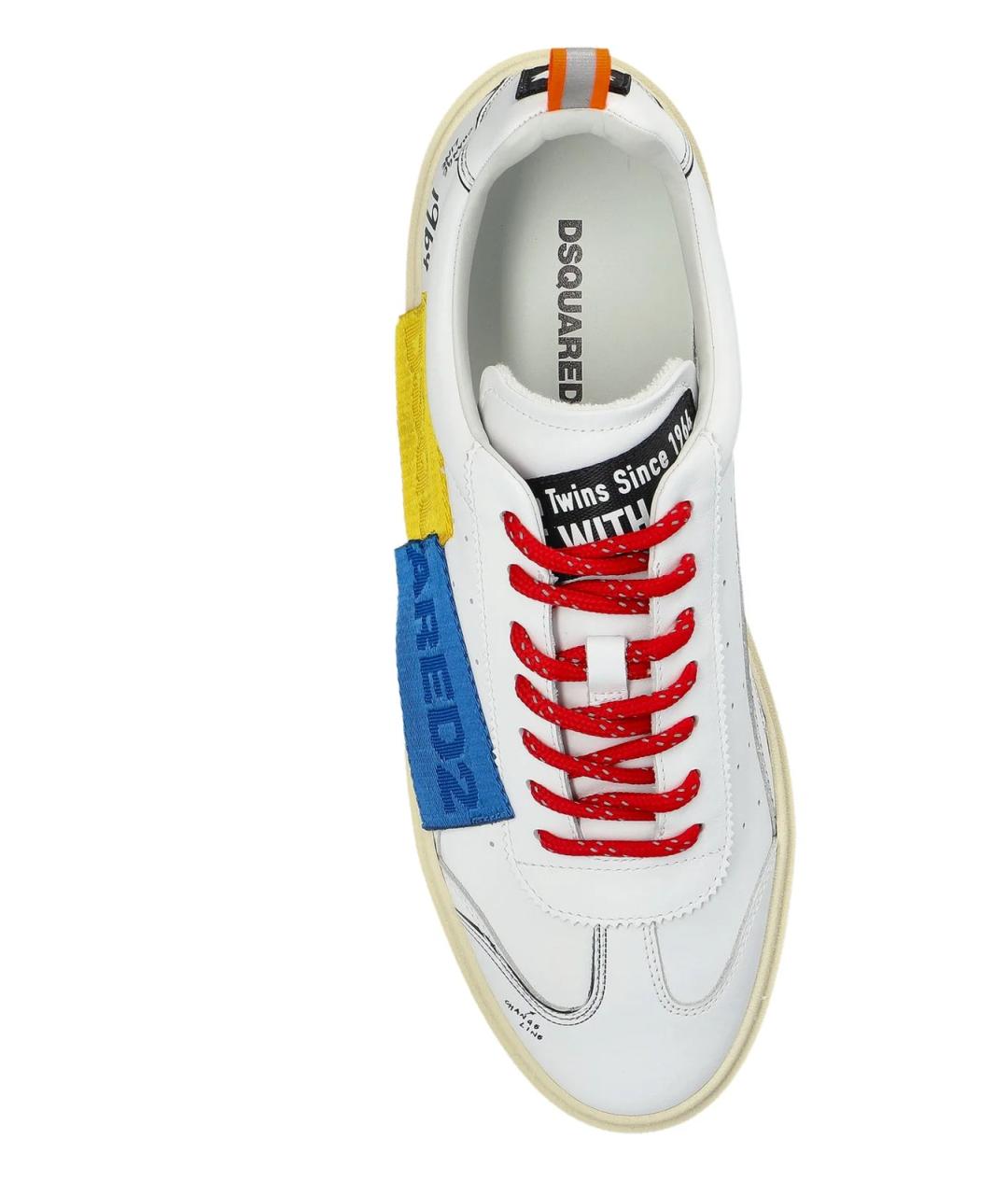 DSQUARED2 Мульти кожаные низкие кроссовки / кеды, фото 4