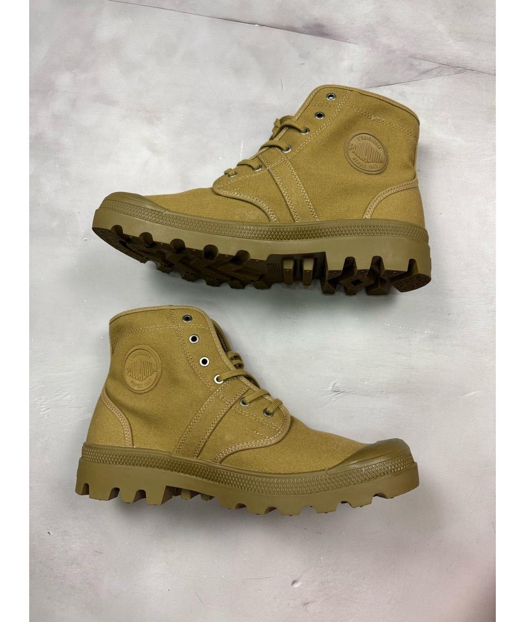 JUNYA WATANABE COMME DES GARÇONS Коричневые текстильные высокие ботинки, фото 4