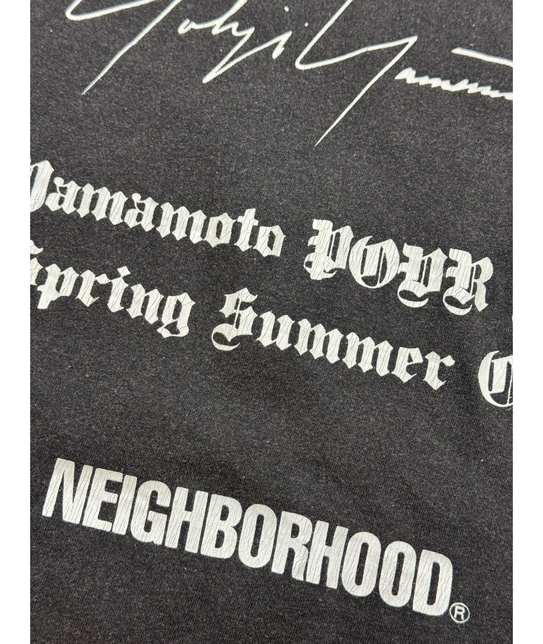 YOHJI YAMAMOTO Черная хлопковая футболка, фото 8