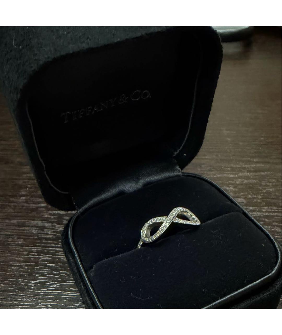 TIFFANY&CO Серебряное платиновое кольцо, фото 4