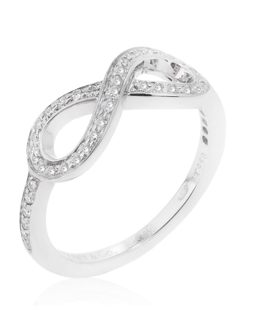 TIFFANY&CO Серебряное платиновое кольцо, фото 3