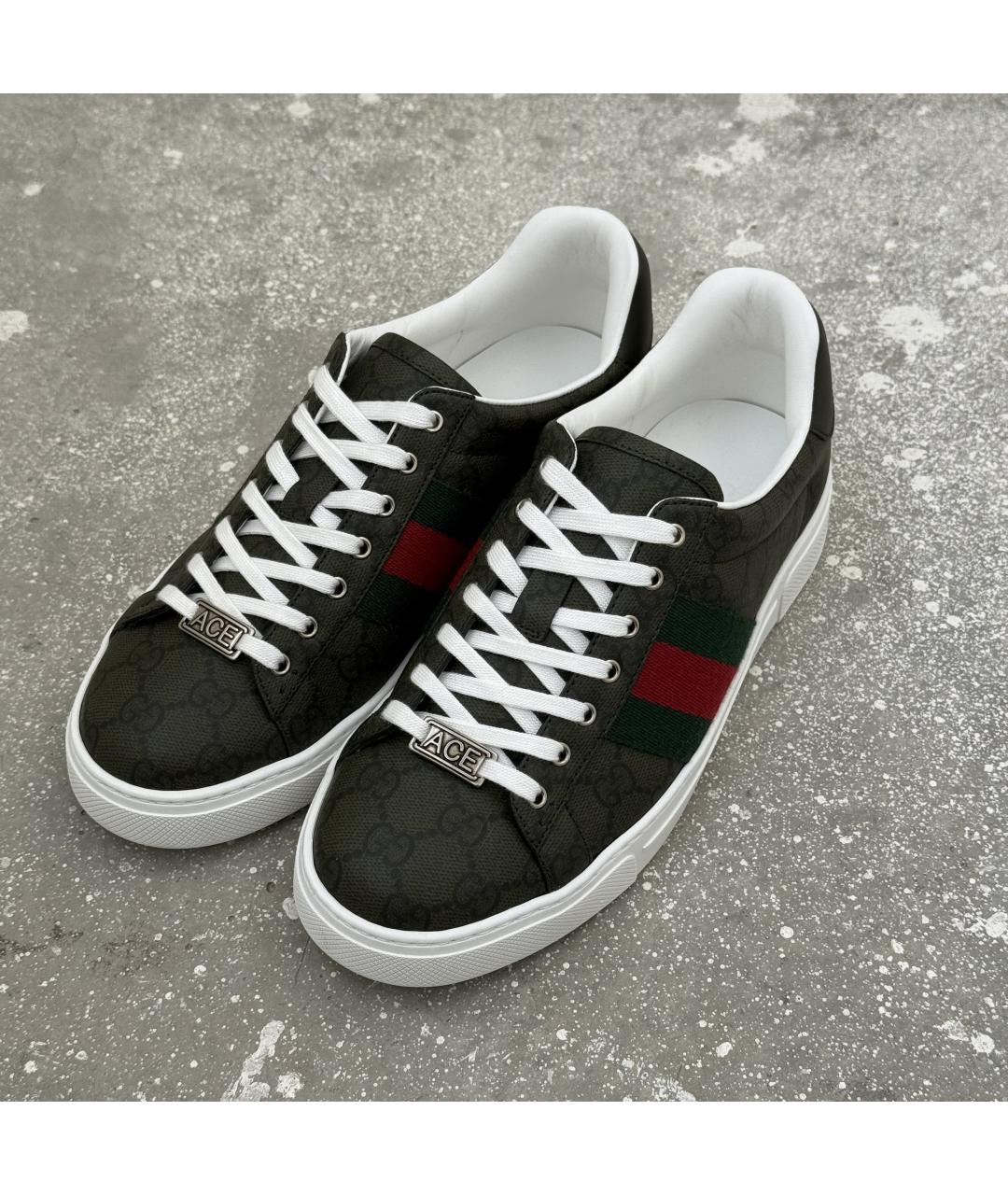 GUCCI Зеленые кеды, фото 2