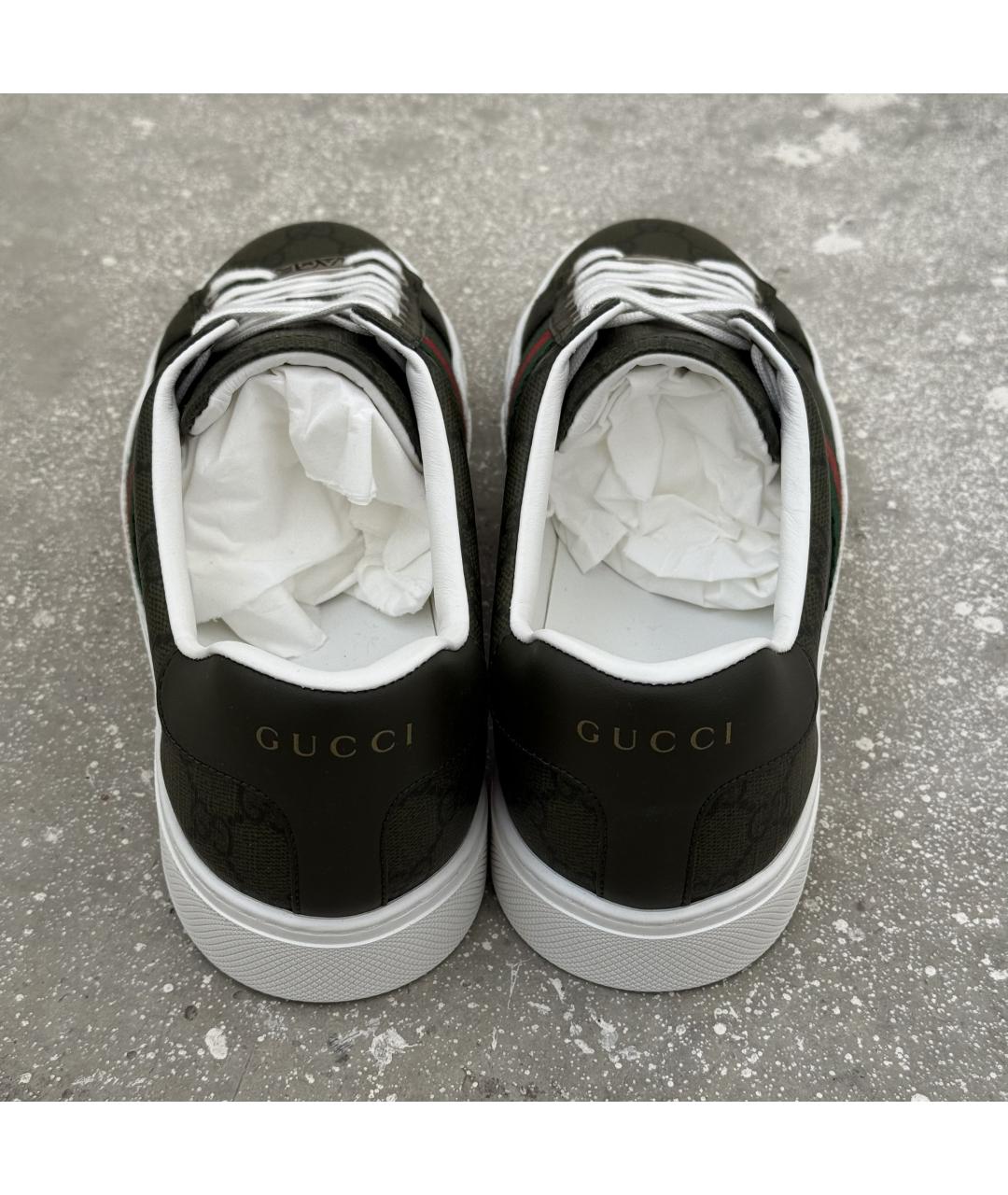 GUCCI Зеленые кеды, фото 8