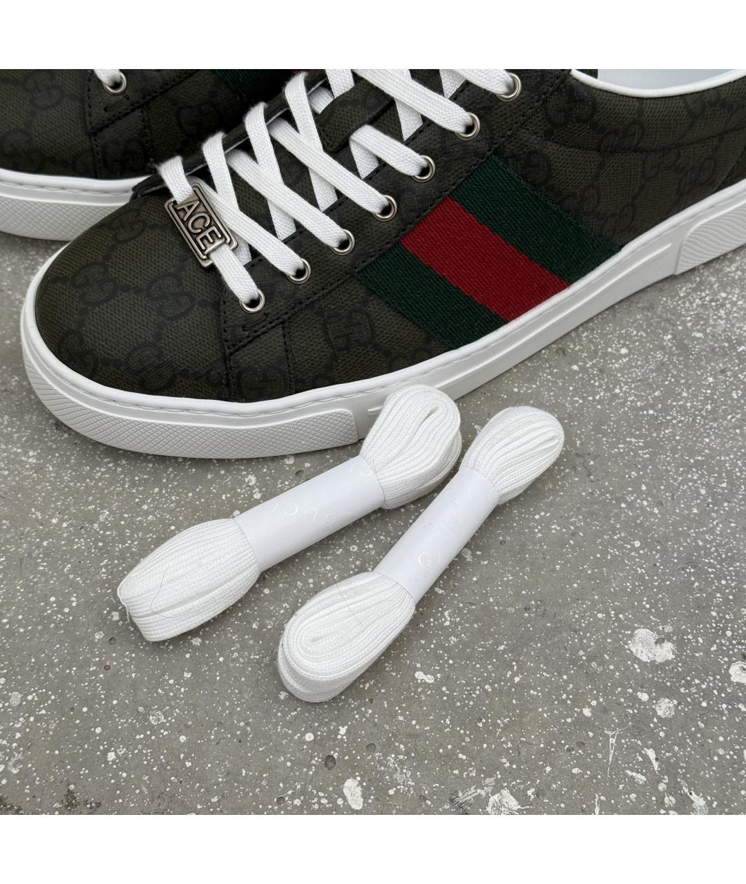 GUCCI Зеленые кеды, фото 9