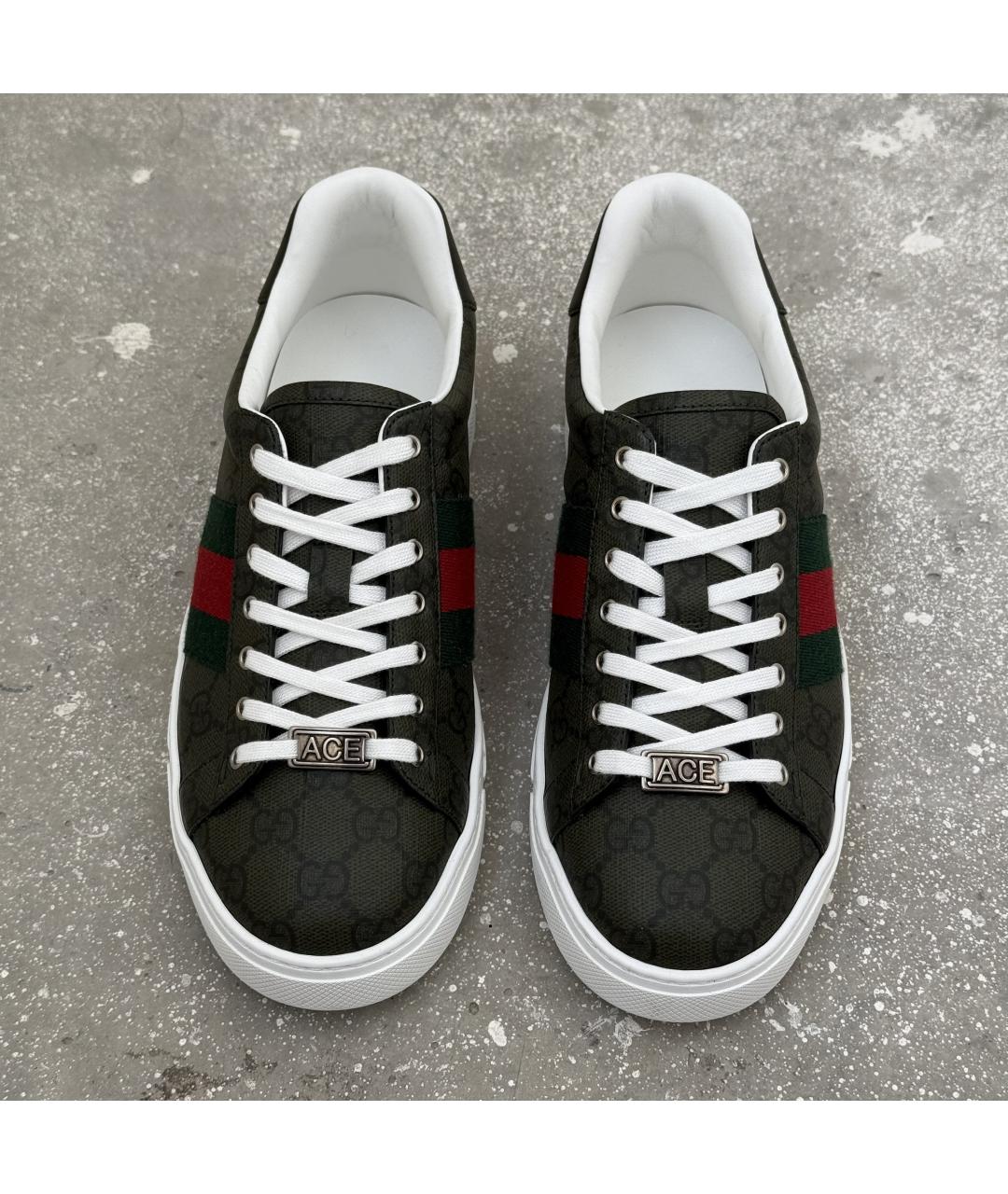 GUCCI Зеленые кеды, фото 6