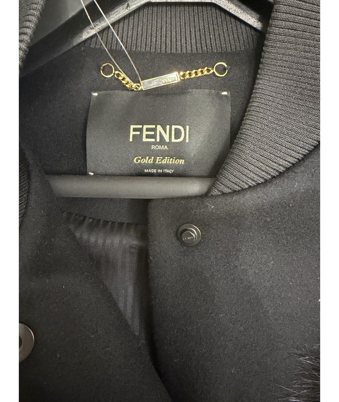 FENDI Черный шерстяной жакет/пиджак, фото 3