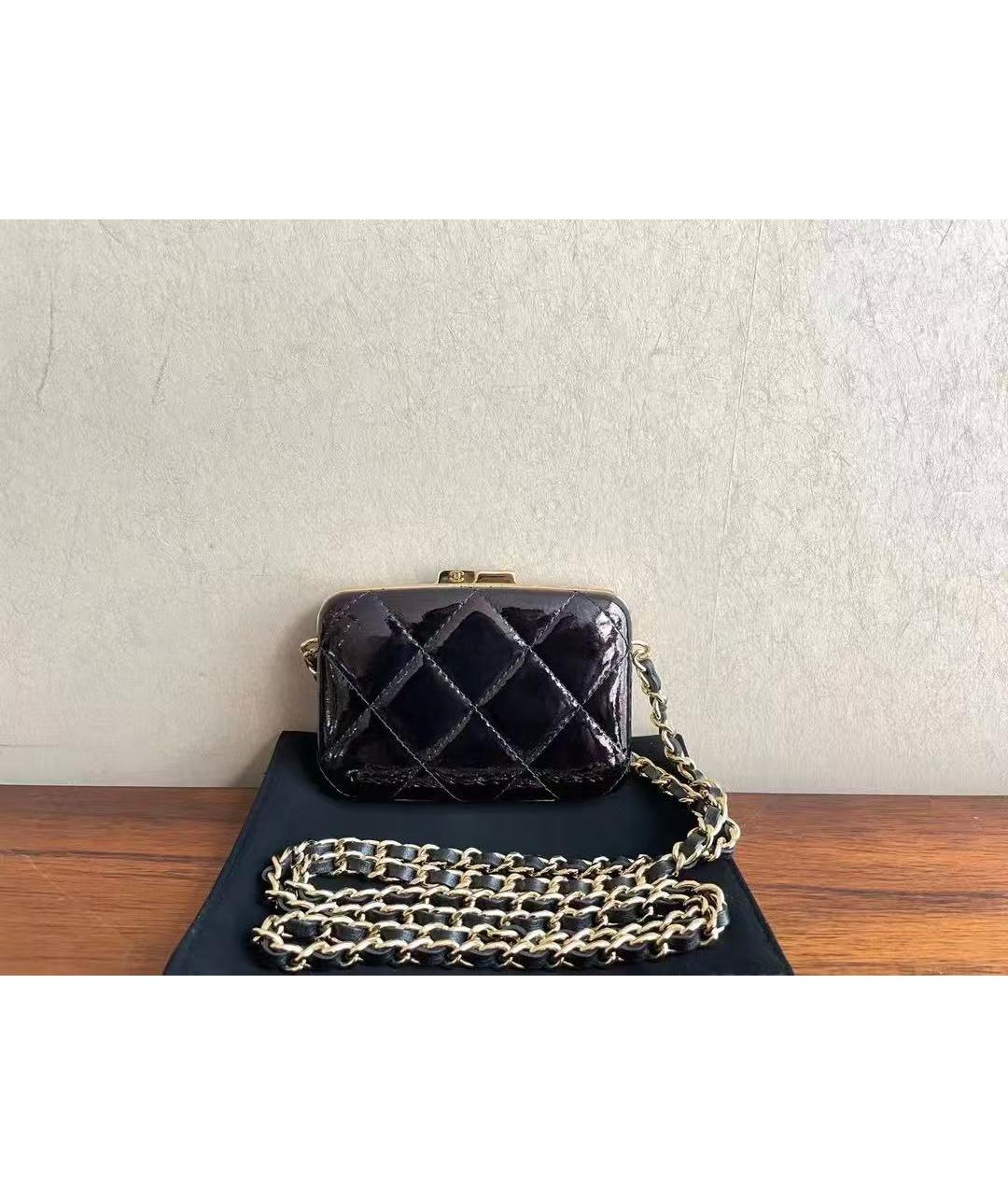 CHANEL Черная кожаная сумка через плечо, фото 2