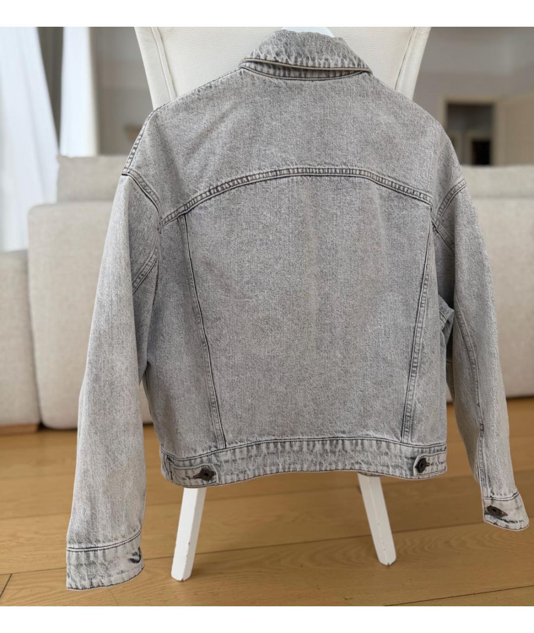 BRUNELLO CUCINELLI Серый деним жакет/пиджак, фото 4