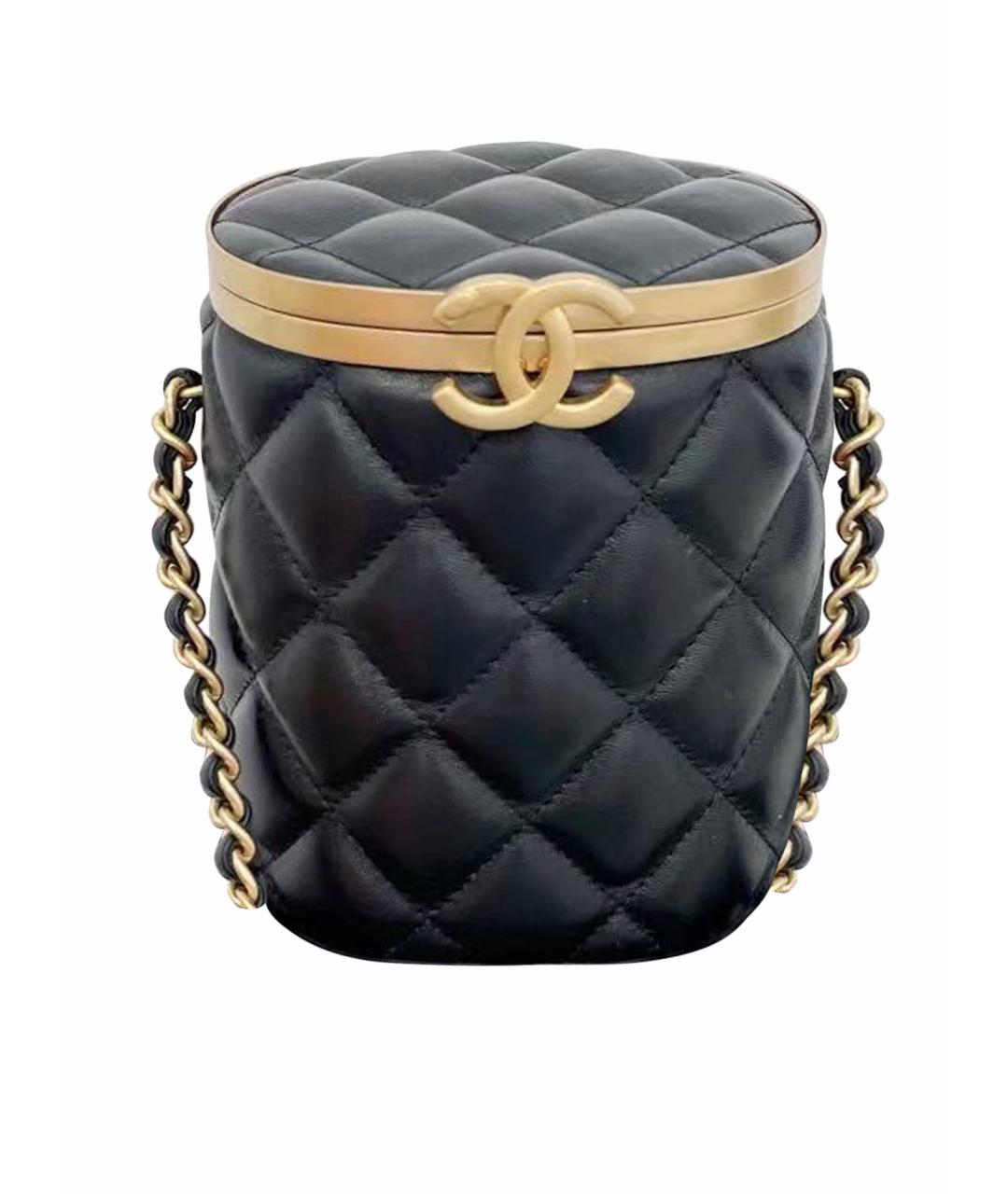 CHANEL Черная кожаная сумка через плечо, фото 1