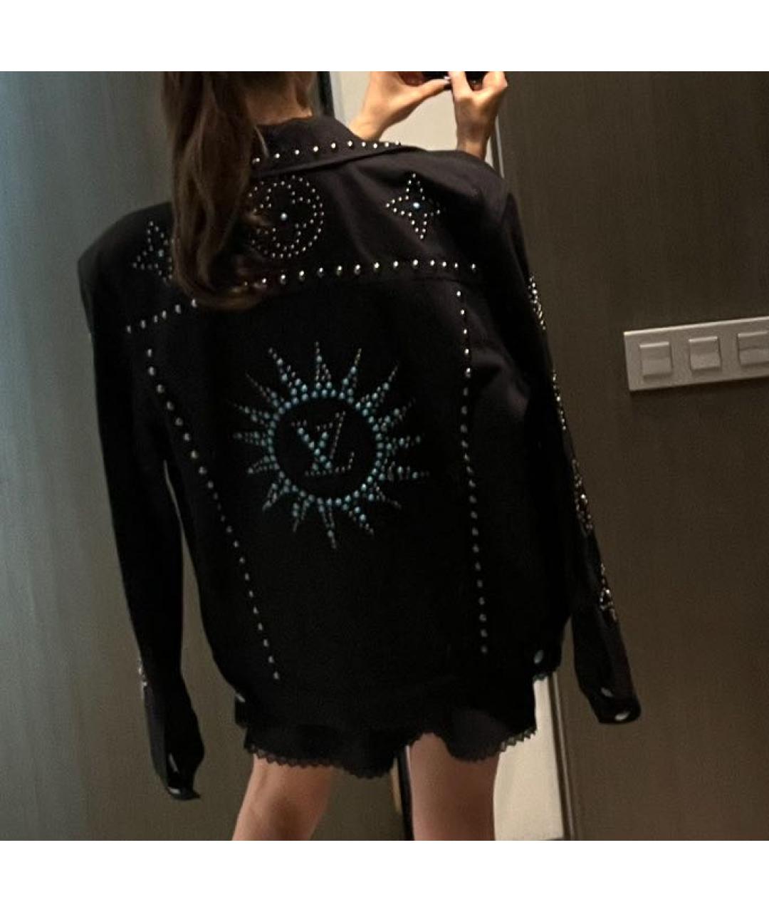 LOUIS VUITTON Темно-синяя деним куртка, фото 5