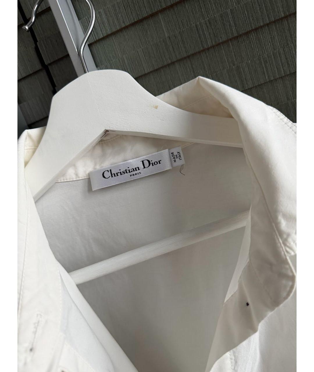 CHRISTIAN DIOR Белый шелковый сарафан, фото 4
