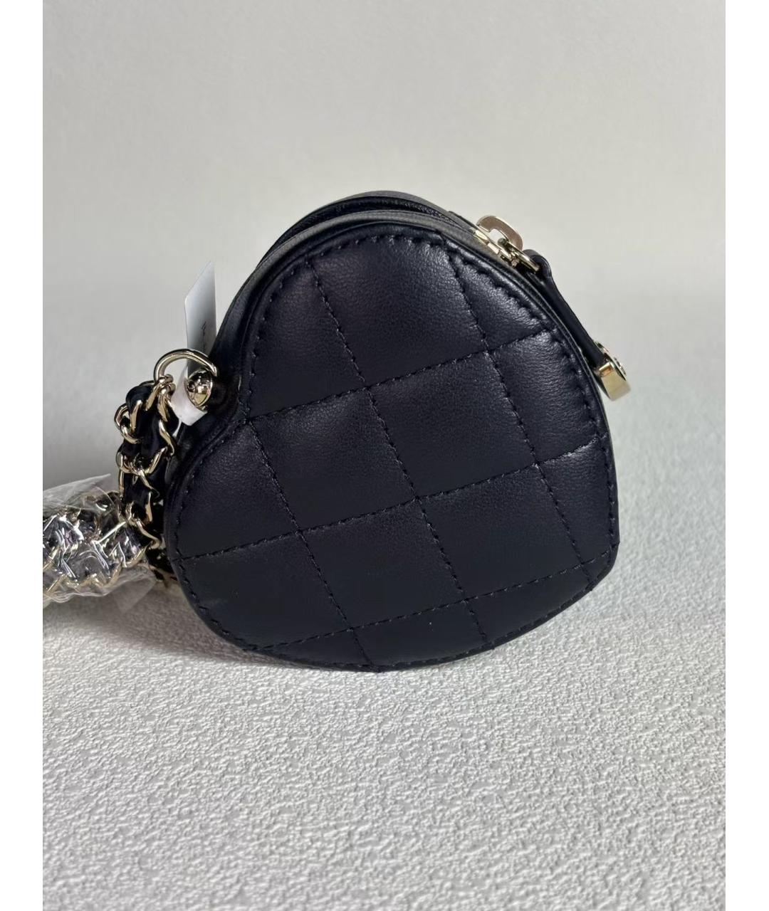 CHANEL Черная кожаная сумка через плечо, фото 3