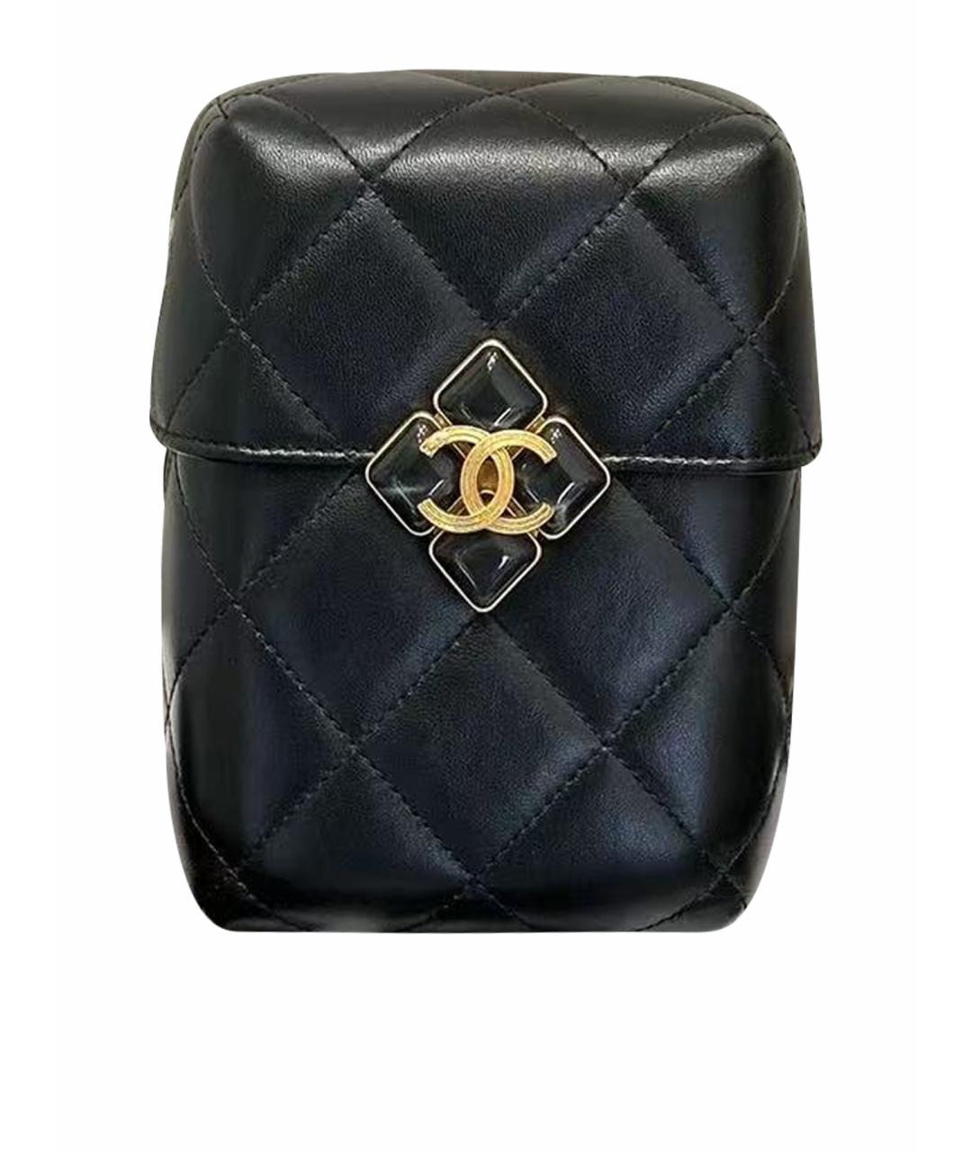 CHANEL Черная кожаная сумка через плечо, фото 1