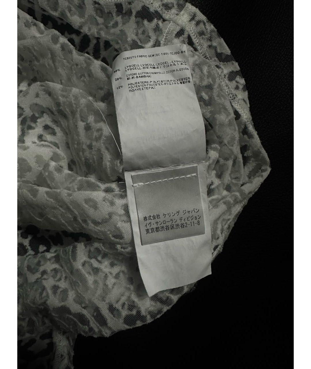 SAINT LAURENT Мульти хлопковая футболка, фото 7