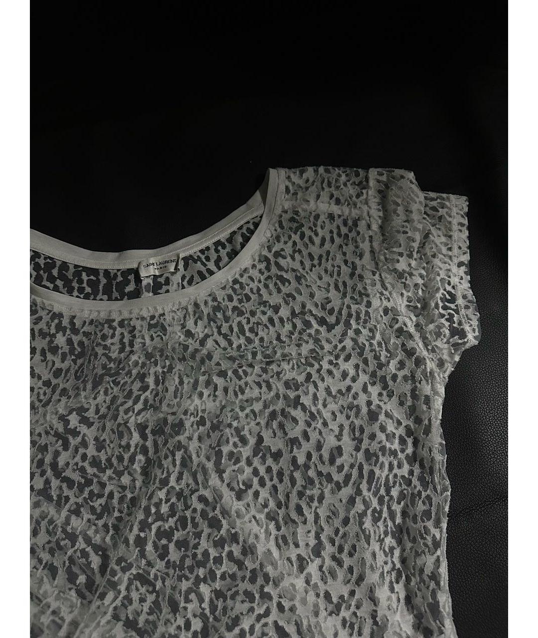 SAINT LAURENT Мульти хлопковая футболка, фото 2