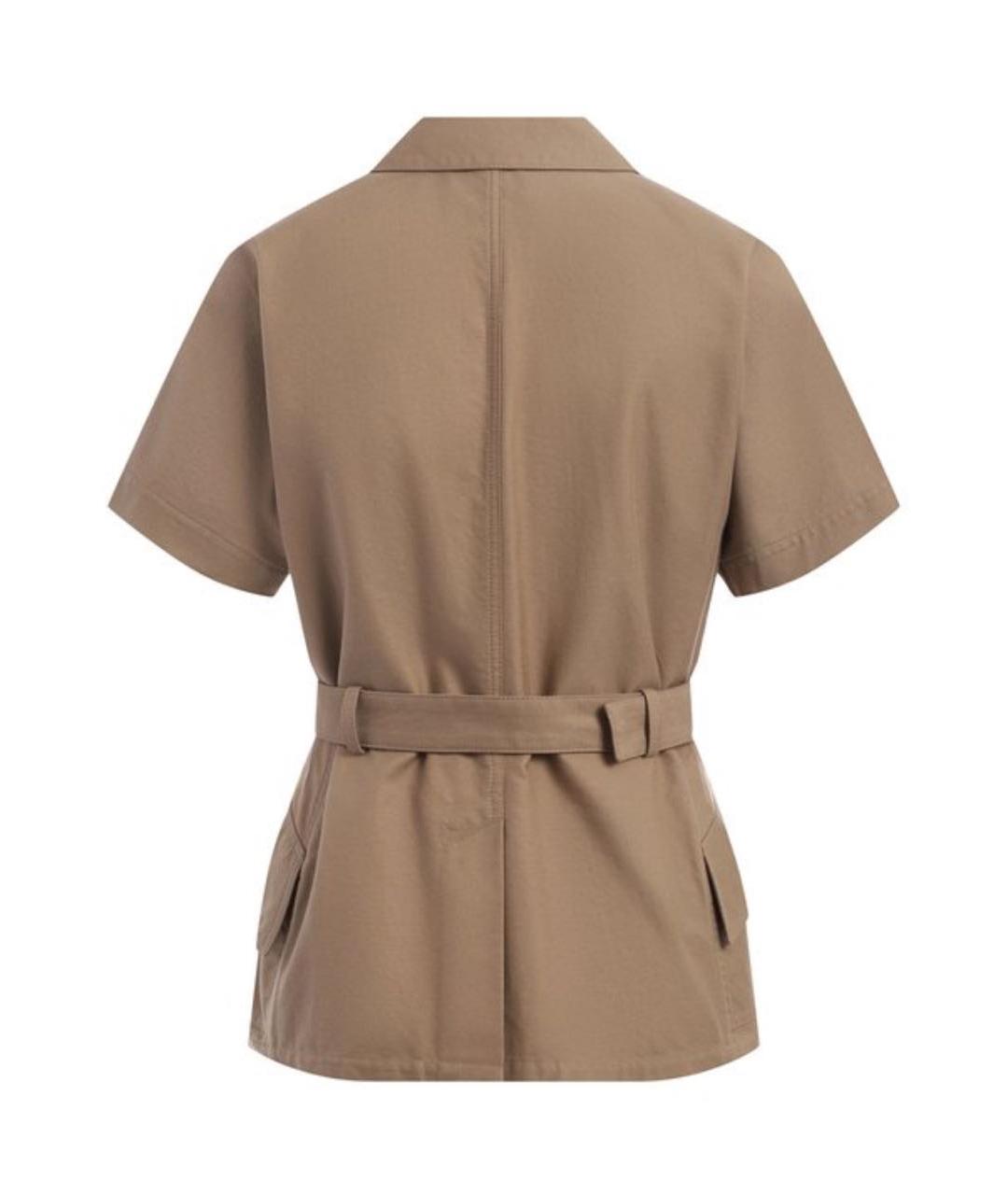 CHRISTIAN DIOR Бежевый деним костюм с юбками, фото 3