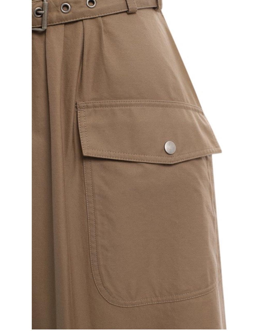 CHRISTIAN DIOR Бежевый деним костюм с юбками, фото 7