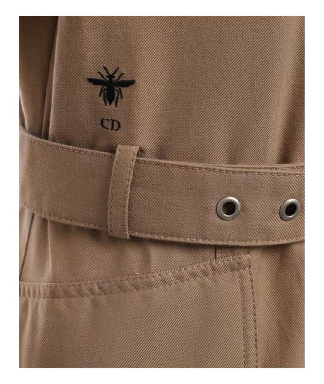 CHRISTIAN DIOR Бежевый деним костюм с юбками, фото 4