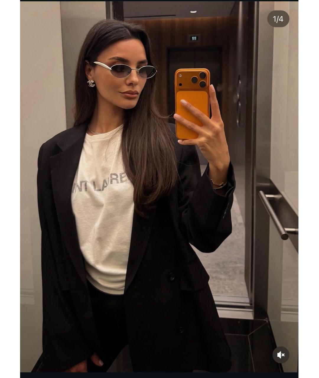 BOTTEGA VENETA Серые металлические солнцезащитные очки, фото 7