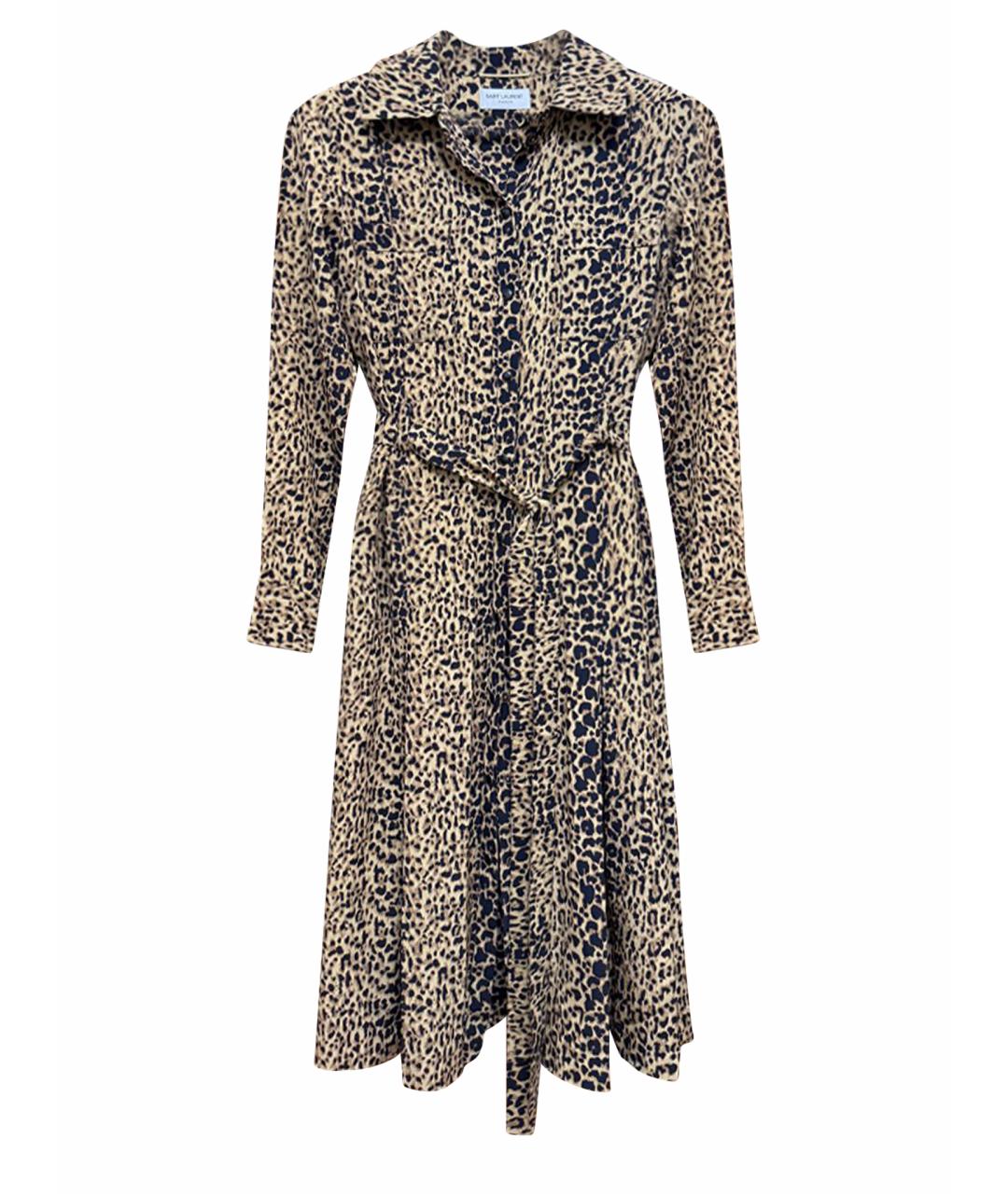 SAINT LAURENT Шелковое повседневное платье, фото 1