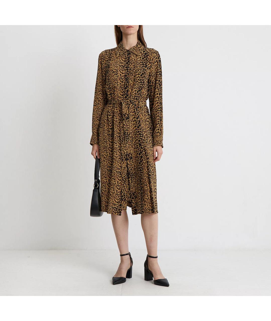 SAINT LAURENT Шелковое повседневное платье, фото 5