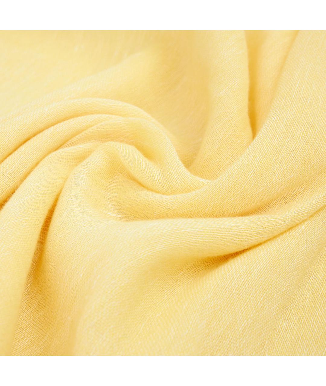 LORO PIANA Желтый шарф, фото 2