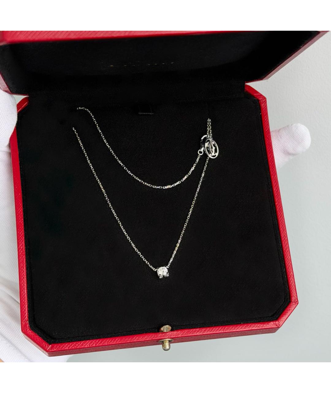 CARTIER Белая подвеска из белого золота, фото 9
