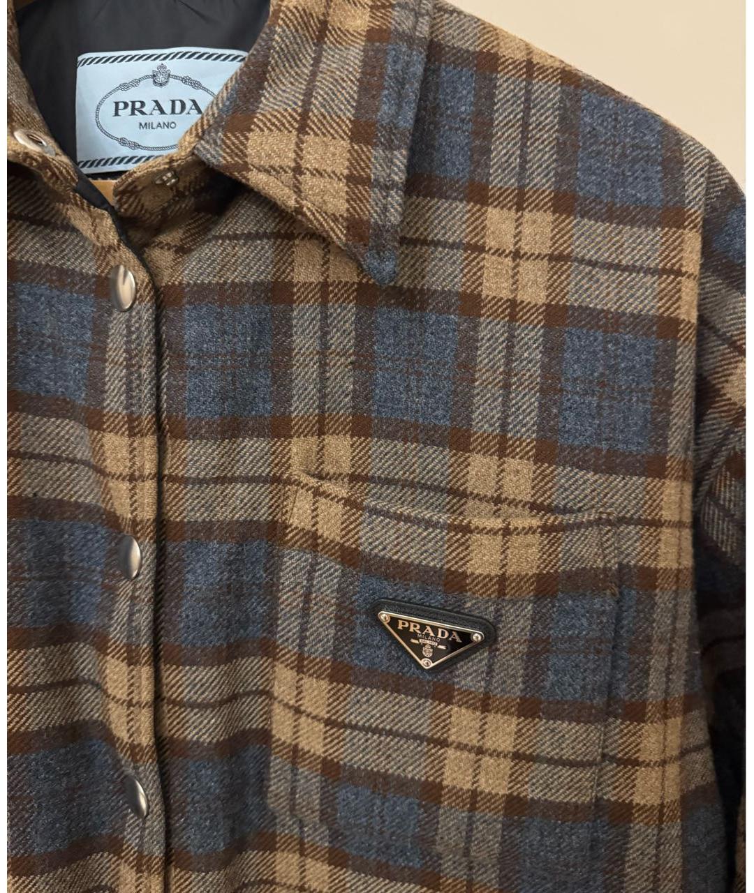 PRADA Коричневый пуховик, фото 3