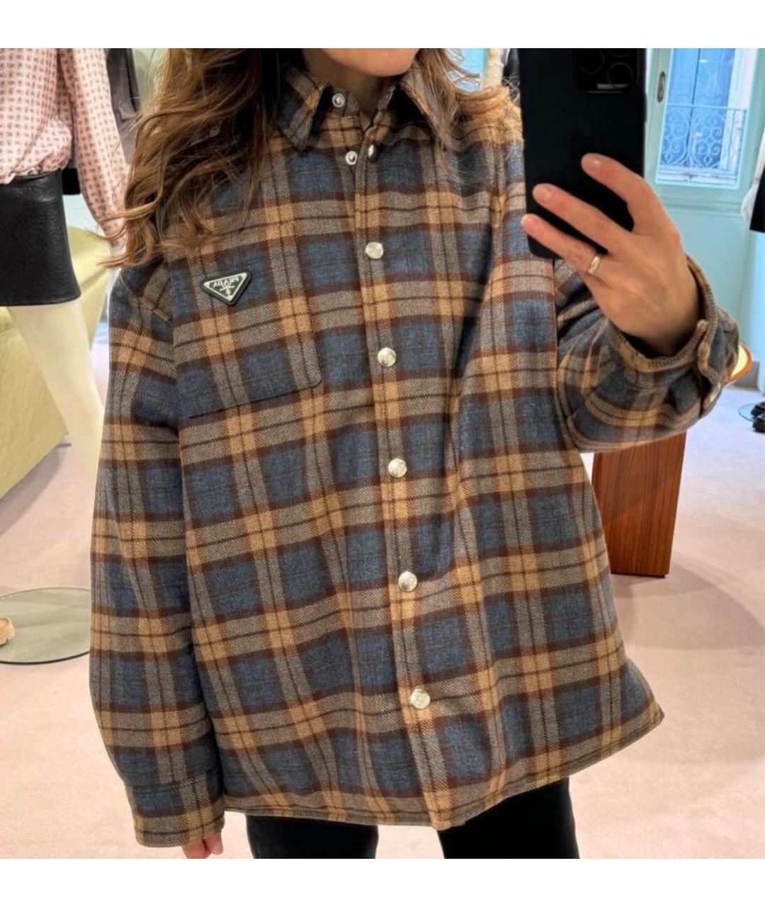 PRADA Коричневый пуховик, фото 2