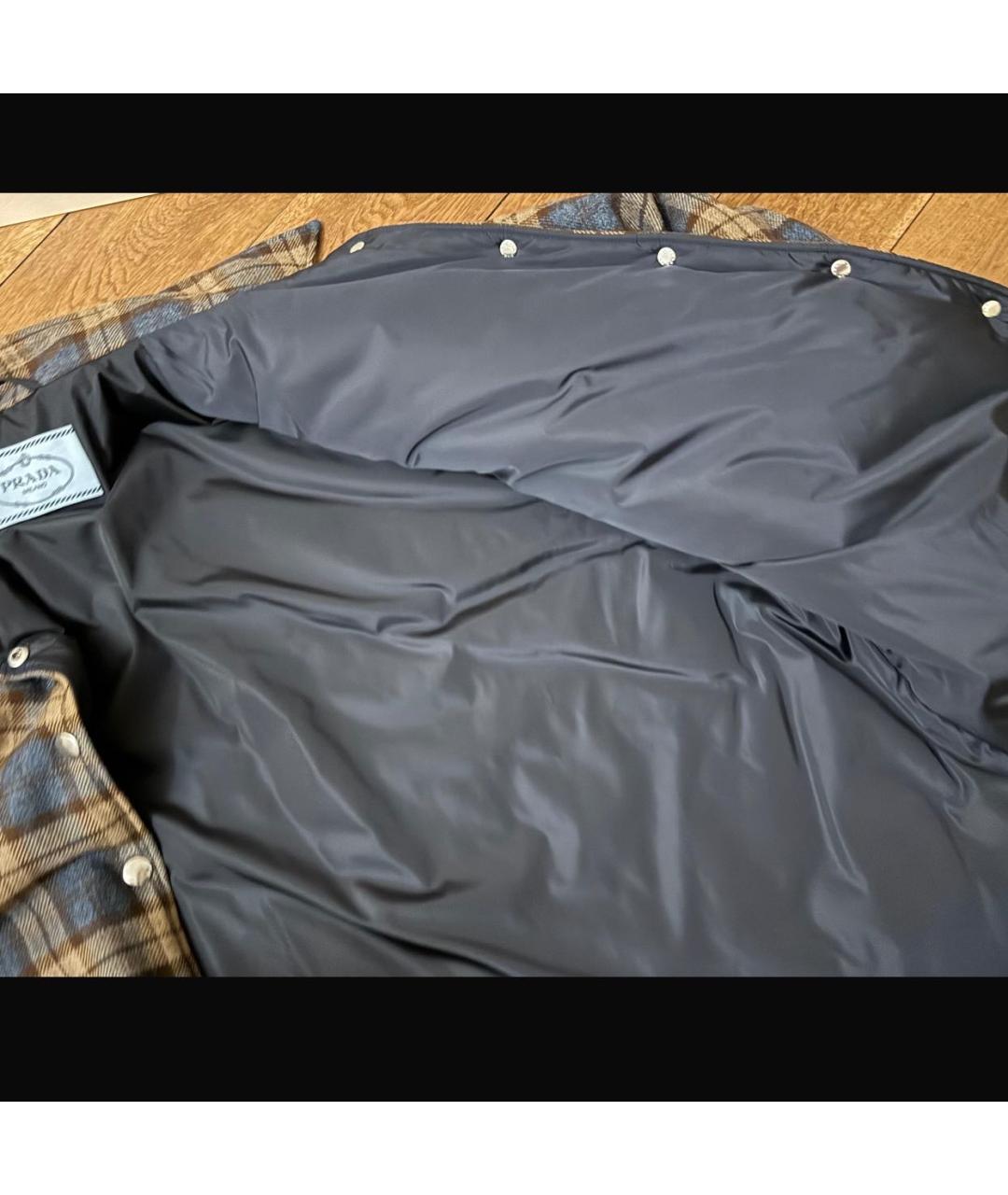 PRADA Коричневый пуховик, фото 4