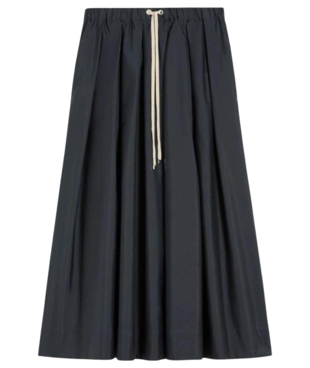 'S MAX MARA Серая хлопковая юбка макси, фото 1