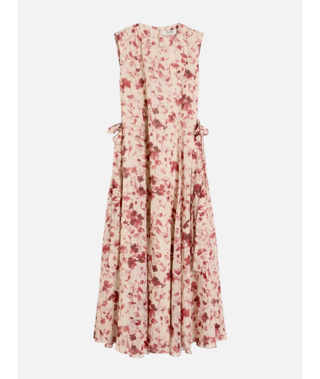 'S MAX MARA Розовое хлопковое повседневное платье, фото 6
