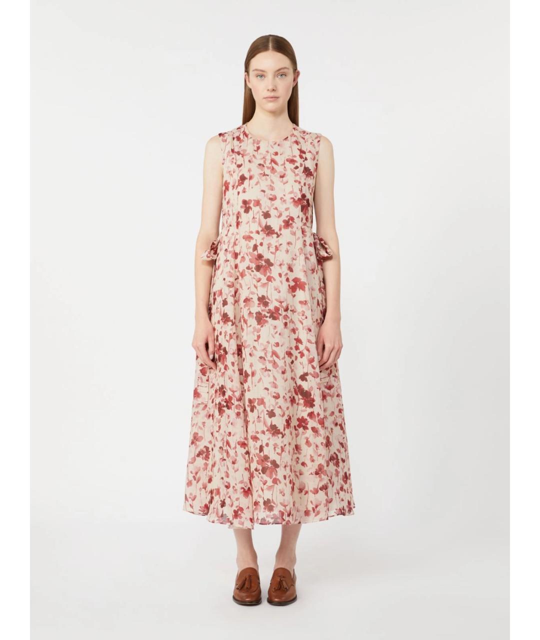 'S MAX MARA Розовое хлопковое повседневное платье, фото 3