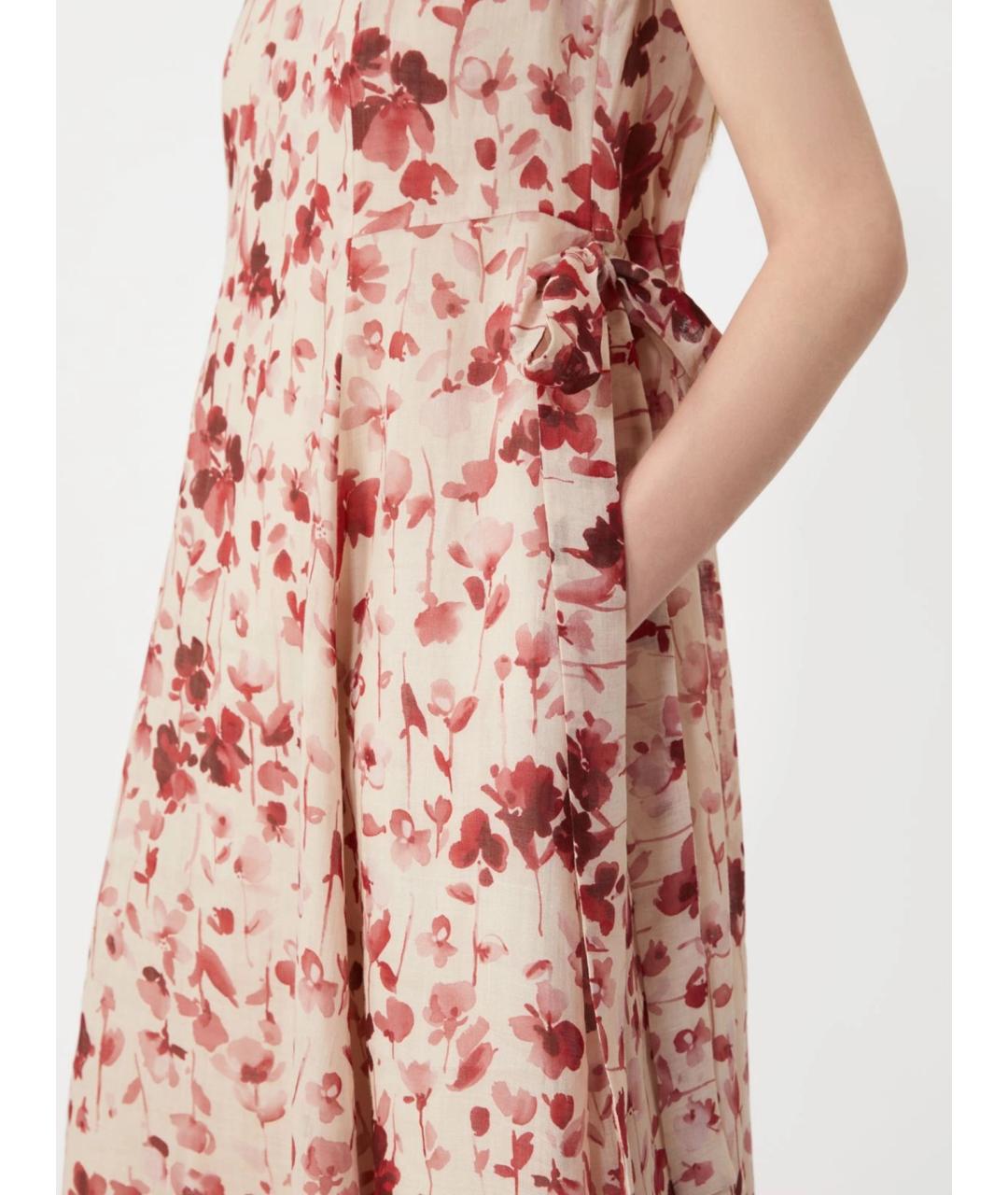 'S MAX MARA Розовое хлопковое повседневное платье, фото 5