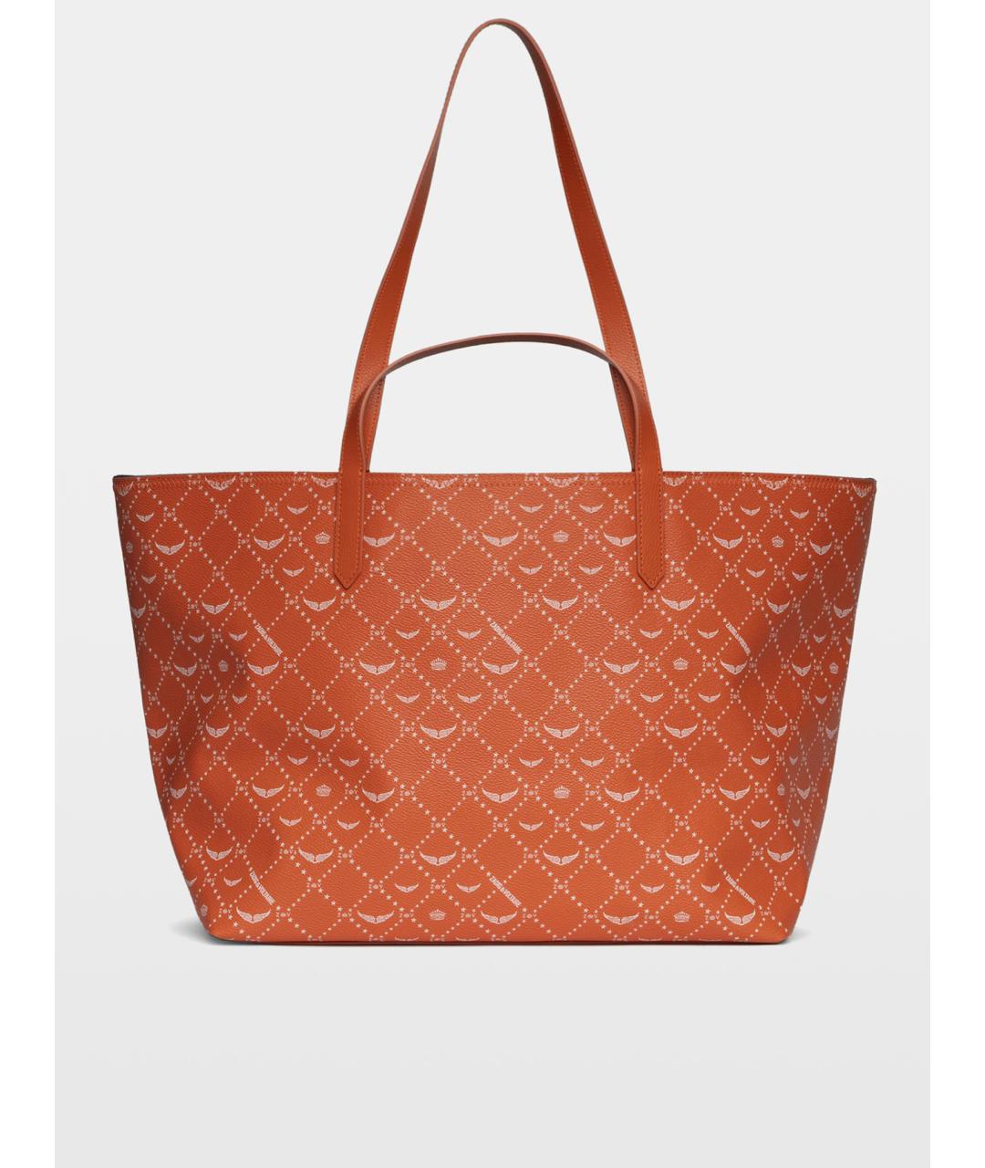 ZADIG & VOLTAIRE Оранжевая сумка тоут из искусственной кожи, фото 5