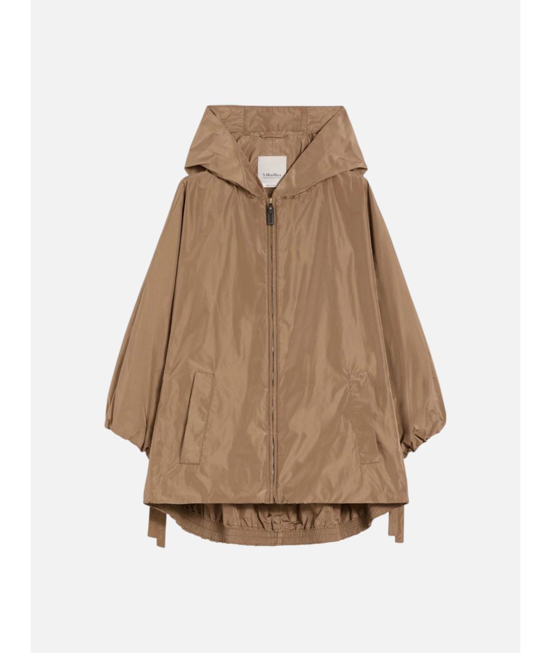 'S MAX MARA Бежевая полиэстеровая куртка, фото 6