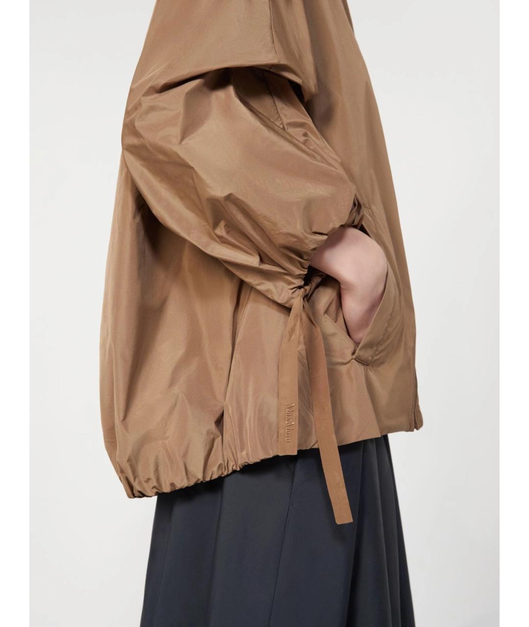 'S MAX MARA Бежевая полиэстеровая куртка, фото 5