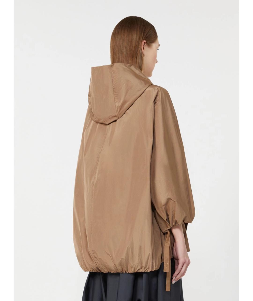 'S MAX MARA Бежевая полиэстеровая куртка, фото 4